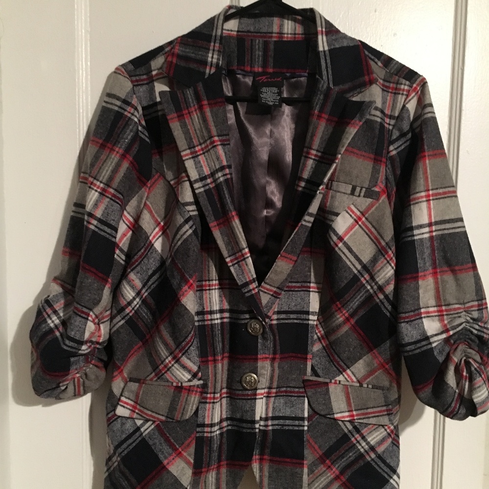 Vintage Torrid Plaid Blazer